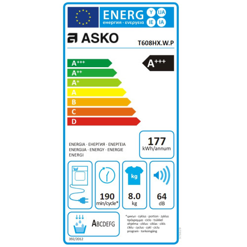 Сушильная машина Asko T608HX.W — изображение 2