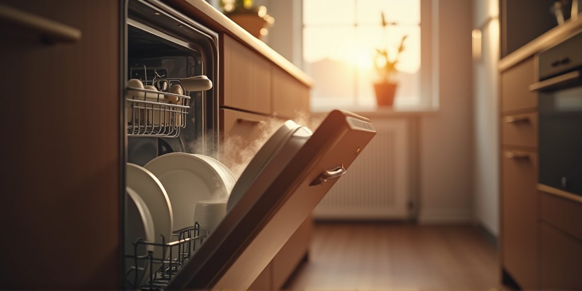 Встраиваемая посудомоечная машина в интерьере кухни
