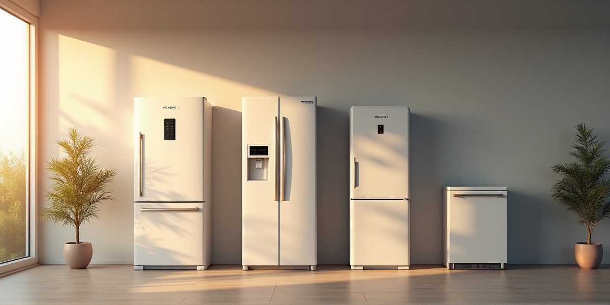 Холодильник в интерьере кухни